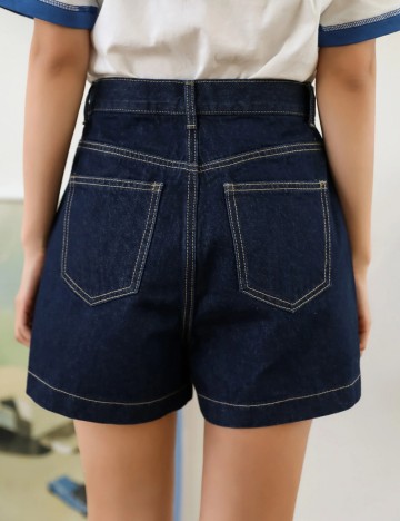 Pantaloni scurți Shein, albastru