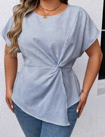 Cămașă cu mânecă scurtă Shein Curve+, mix culori
