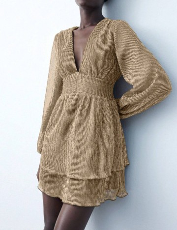 Rochie mini Shein, auriu