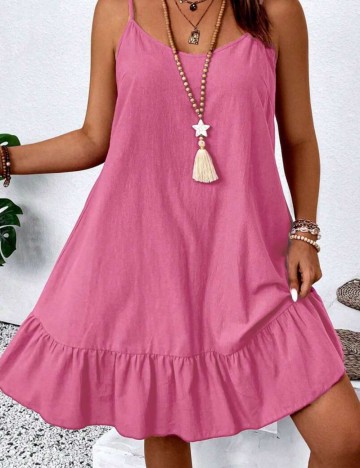 Rochie mini Shein Curve+, roz