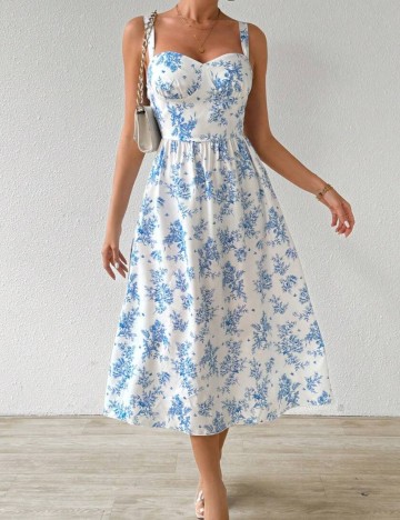 Rochie midi Shein, mix culori