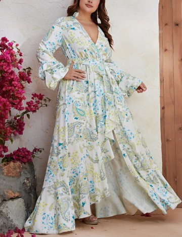 Rochie maxi Shein, mix culori