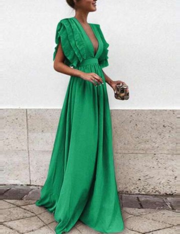 Rochie maxi Shein, verde