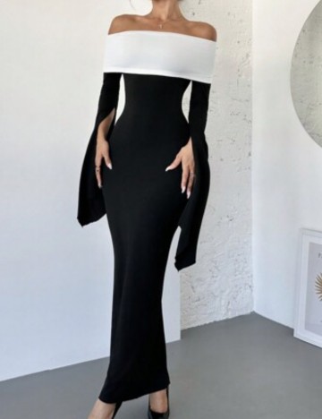 Rochie maxi Shein, mix culori