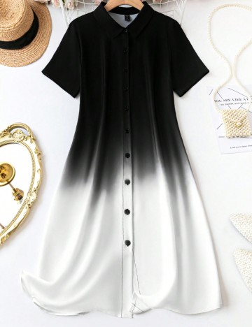 Rochie maxi Shein Curve+, mix culori