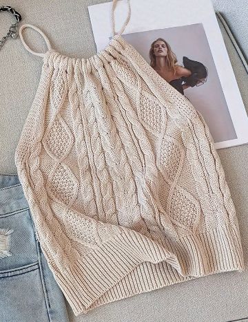 Top Shein, bej