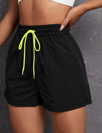 Pantaloni scurți Shein, negru