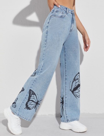 Jeans Shein, albastru