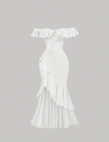 Rochie midi Shein, alb