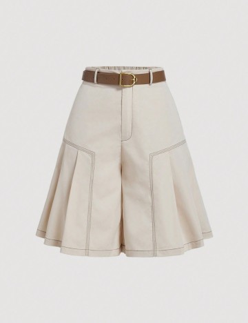 Pantaloni scurți Shein, bej