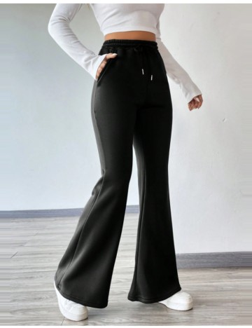 Pantaloni de trening Shein, negru