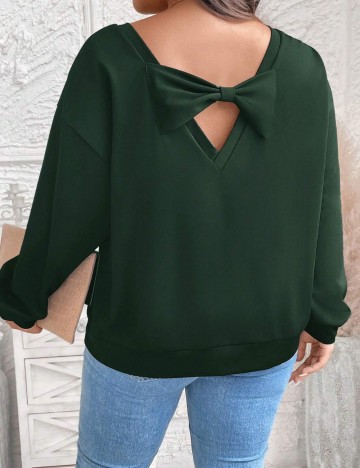 Bluză Shein Curve+, verde