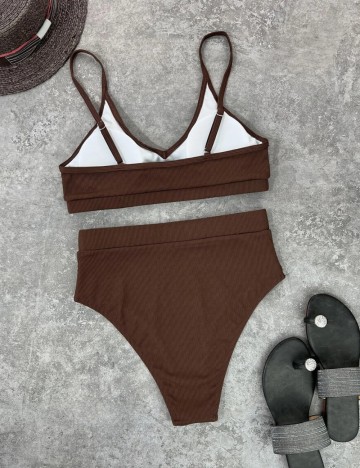 Costum de baie Shein, maro