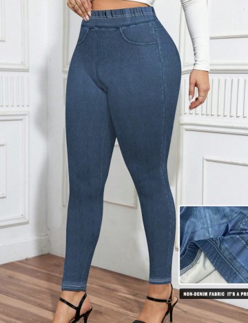 Colanti Shein Curve+, albastru