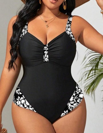 Costum de baie întreg Shein Curve+, mix culori