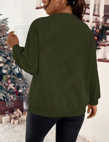 Bluză Shein Curve+, verde