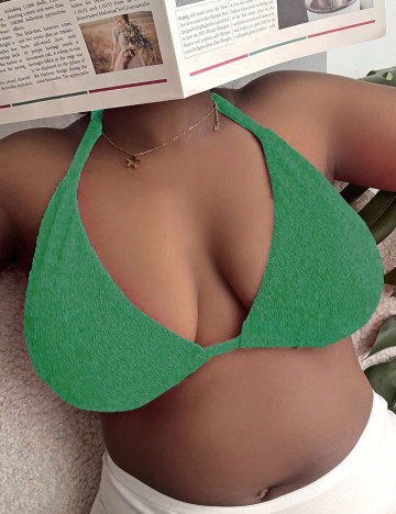 Sutien de baie Shein Curve+, verde