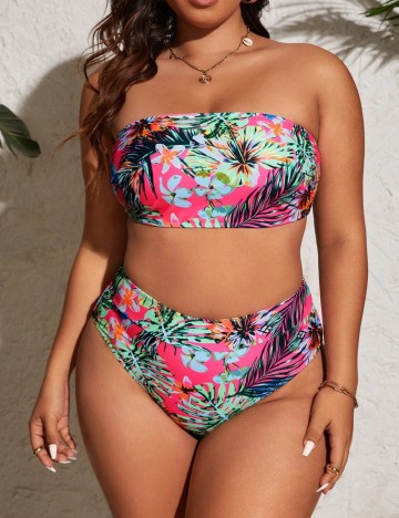 Costum de baie Shein Curve+, mix culori