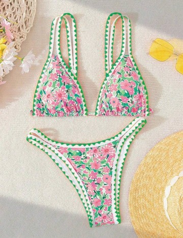 Costum de baie Shein, mix culori