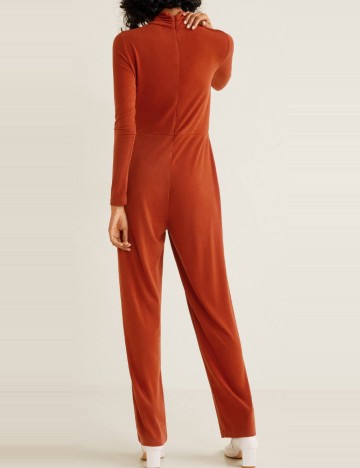 Salopetă lungă Mango, caramiziu