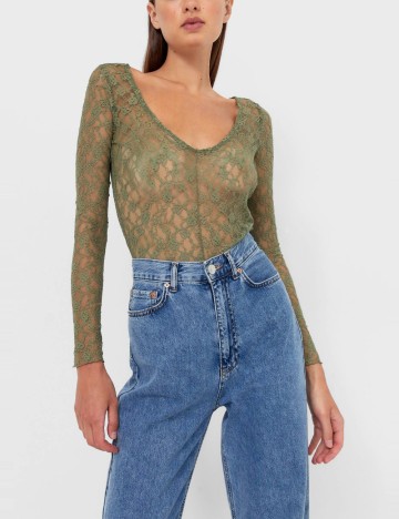 Body Stradivarius, khaki