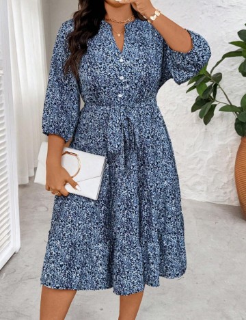 Rochie midi Shein, mix culori