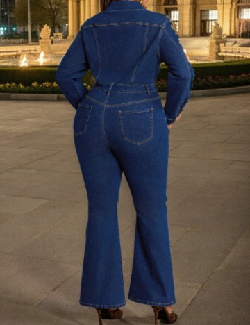 Salopetă lungă Shein, albastru