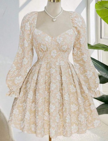 Rochie mini Shein Curve+, bej