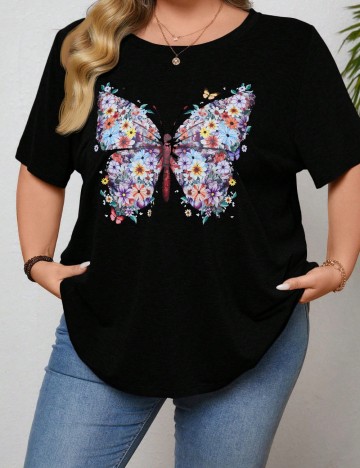 Tricou Shein Curve+, mix culori