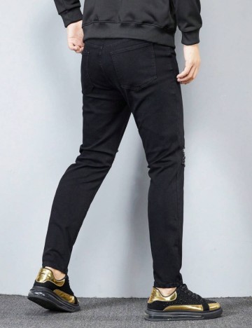 Jeans MANFINITY by Shein, negru