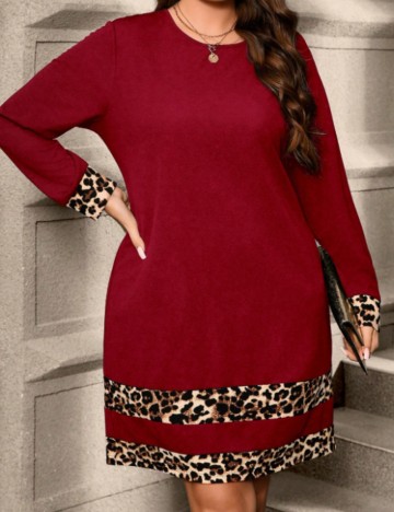 Rochie mini Shein Curve+, roșu