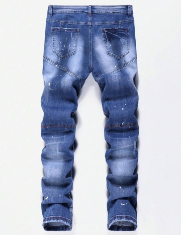 Jeans MANFINITY by Shein, albastru