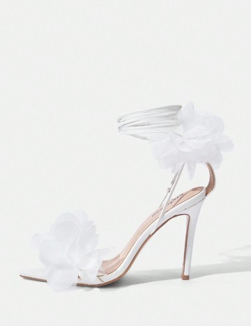 Pantofi cu toc Shein, alb