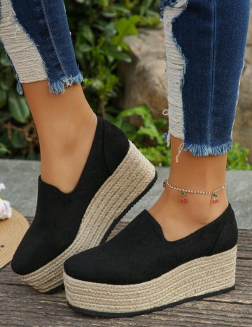 Espadrile Shein, negru