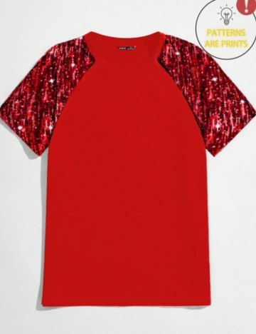 Tricou MANFINITY by Shein, roșu