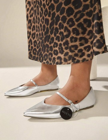 Pantofi Shein, argintiu