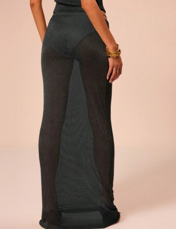 Fustă maxi MUSERA by Shein, negru