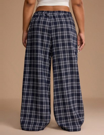 Pantaloni Shein Curve+, albastru
