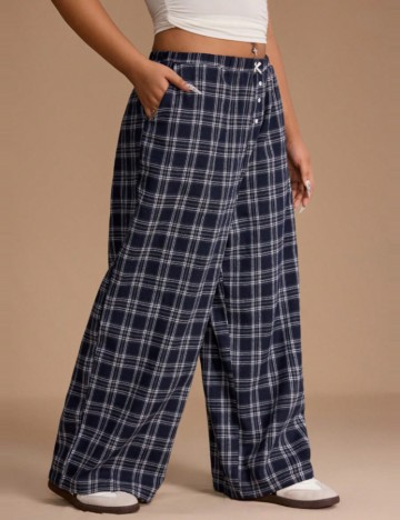 Pantaloni Shein Curve+, albastru