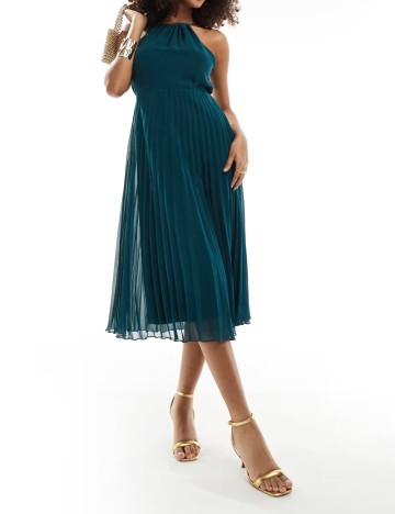Rochie midi ASOS, verde
