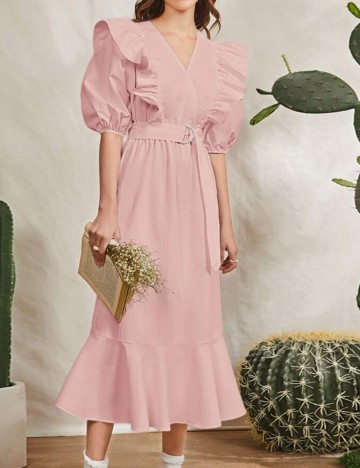 Rochie midi Shein, roz