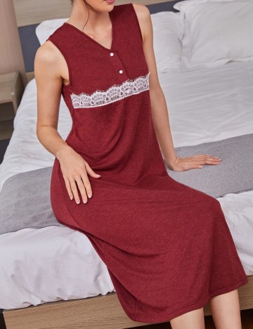 Rochie De Noapte Shein, vișiniu