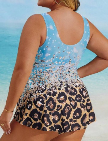 Costum de baie Shein Curve+, mix culori
