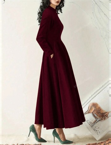 Rochie de ocazie Shein, vișiniu