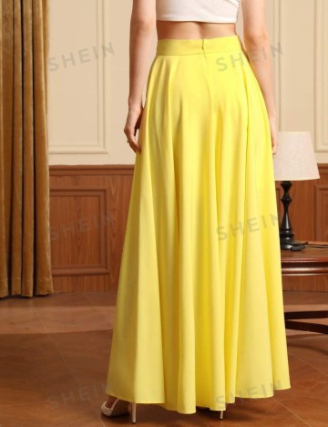 Fustă maxi Shein, galben