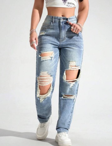 Jeans Shein, albastru