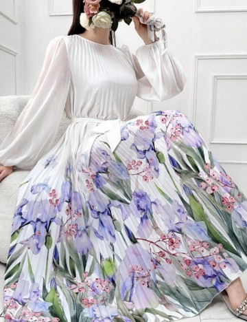 Rochie maxi Shein, mix culori