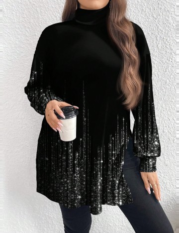 Bluză Shein Curve+, negru