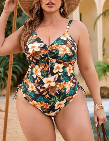Costum de baie întreg Shein Curve+, mix culori