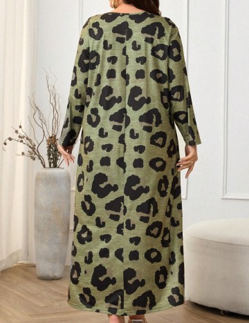 Rochie maxi Shein Curve+, verde